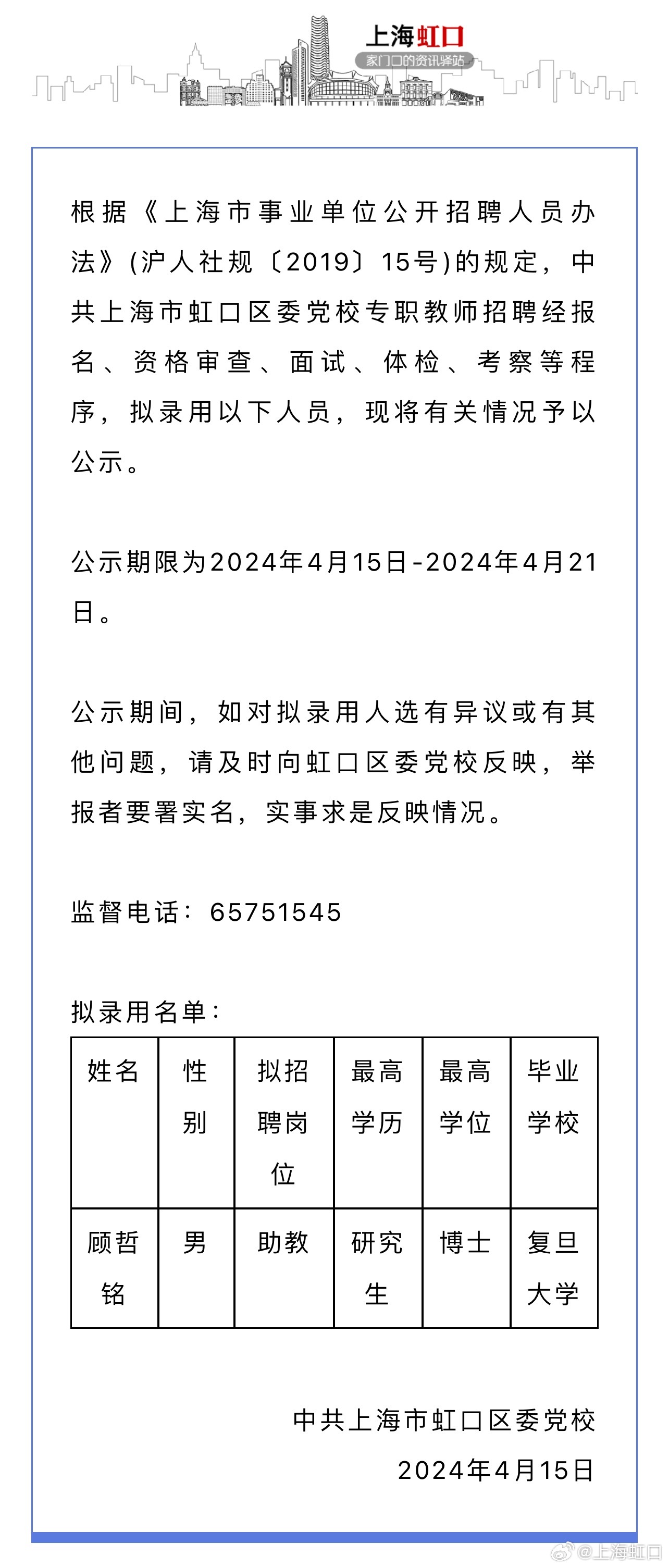 上海最新招聘信息总览